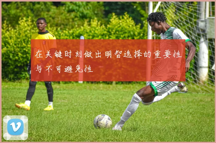 在关键时刻做出明智选择的重要性与不可避免性